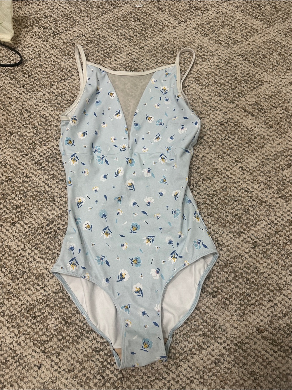Light Blue Floral leotard